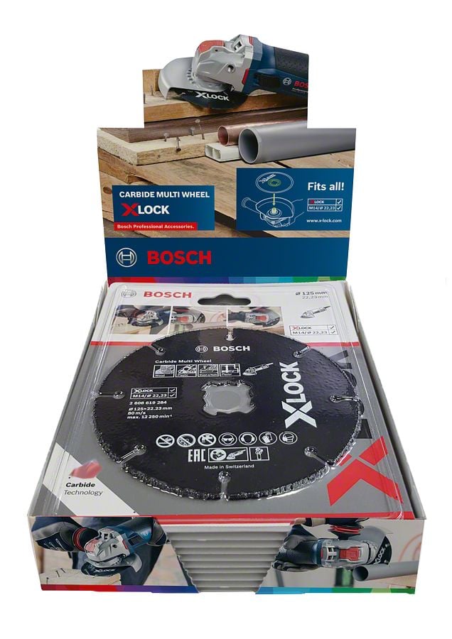 Bosch X-Lock Çok Amaçlı Kesme Diski Carbide Multi Wheel 125x22,23 mm (10 Adet) - 2608619369