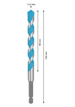 Bosch Expert Çok Amaçlı Matkap Ucu Hex-9 Multi Construction 11x150 Mm - 2608902352