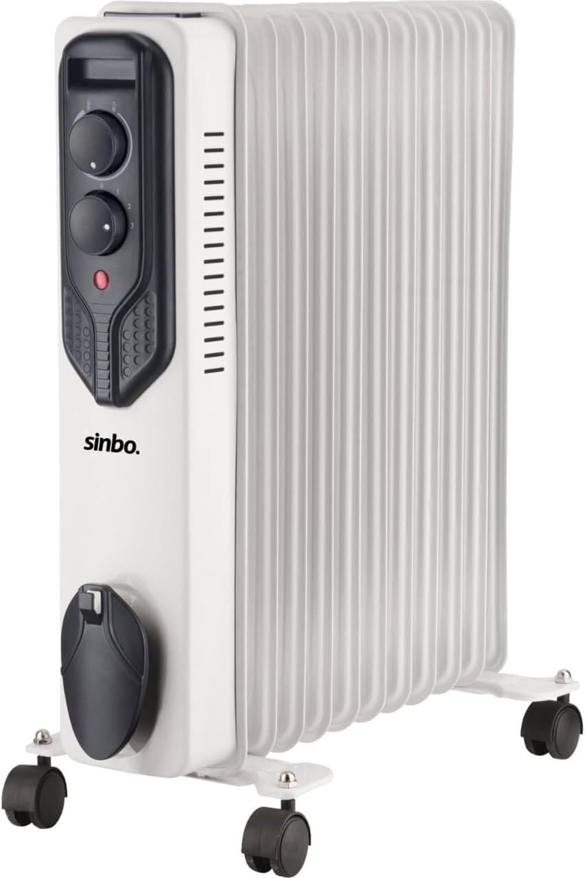 Sinbo SFH-6938 Beyaz 11 Dilim Yağlı Radyatör 2500 W