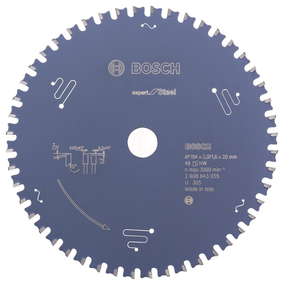 Bosch Daire Testere Bıçağı Expert For Steel 184x20 mm 48 Diş - 2608643055