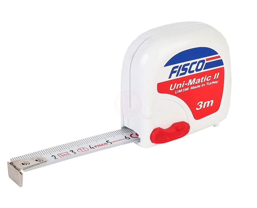 Fisco Çelik Şerit Kısa Metre Unimatic 3 Mt 16 mm