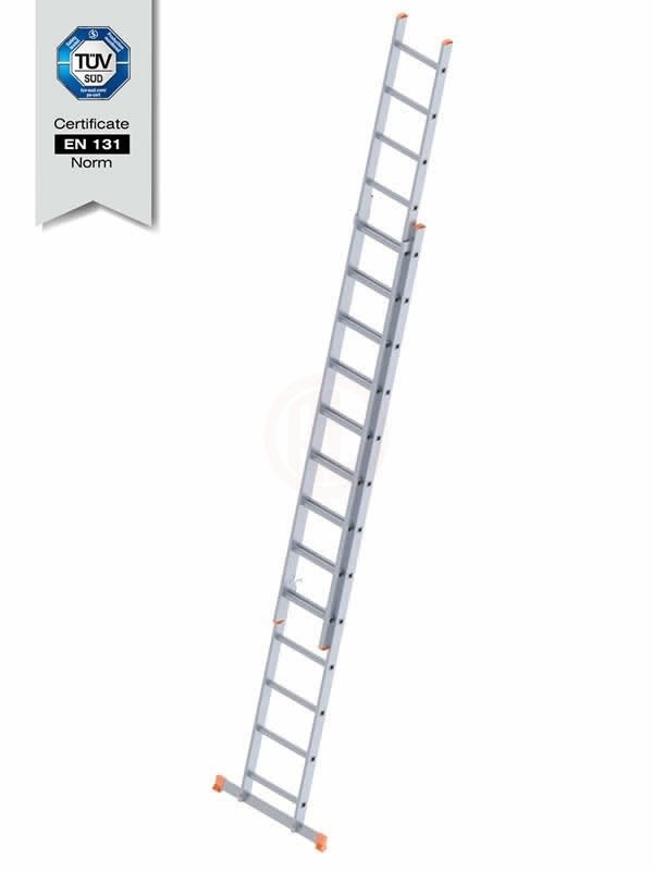 Saraylı Endüstriyel Merdiven Çift Sürgülü 2 Kademeli 2x13 Basamaklı