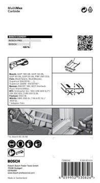 Bosch Starlock Aksesuarı / Expert StarlockPlus Testere Ucu MM PAII52APIT (1 Adet) - 2608900030