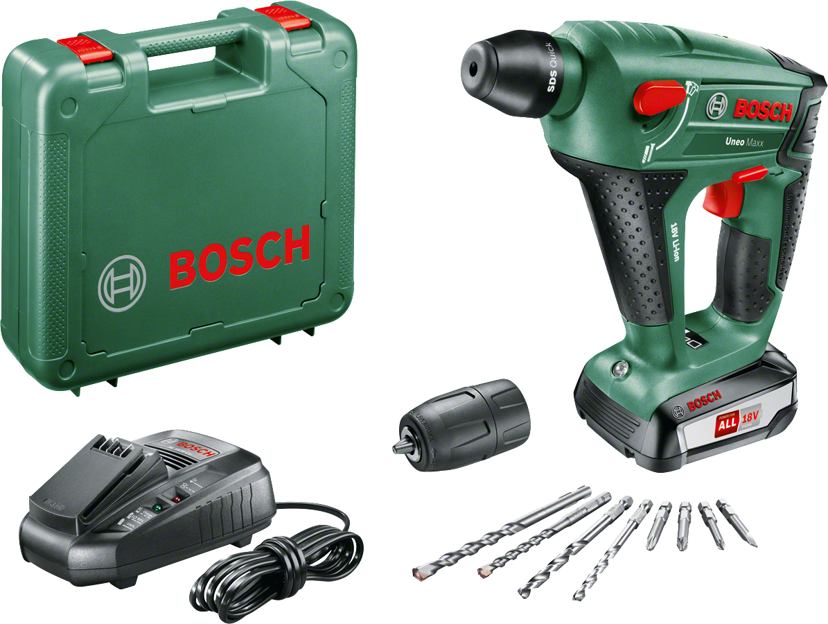 Bosch Akülü Darbeli Vidalama Matkabı Uneo Maxx (1 x 2,5 Ah Akü) - 060395230F