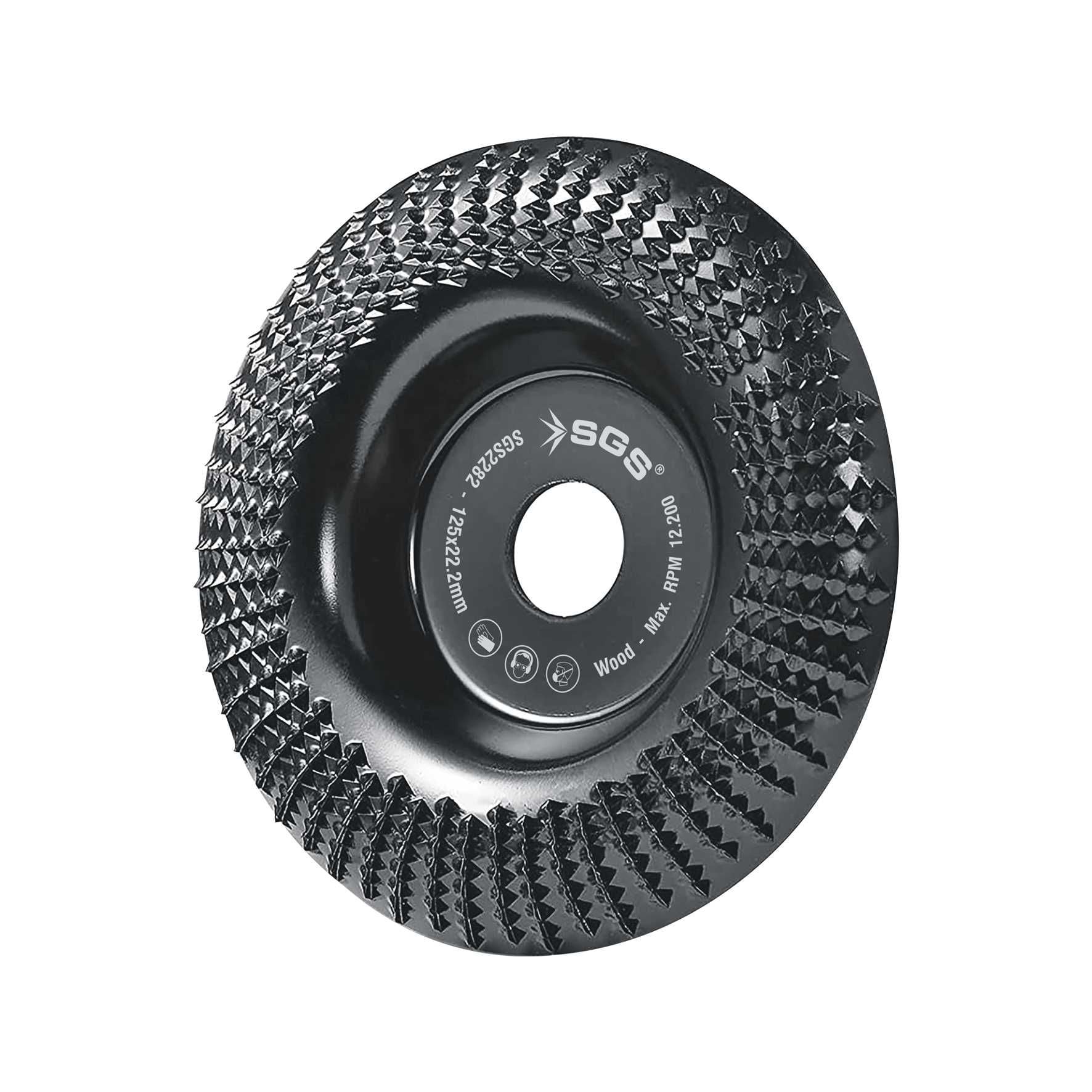 SGS 2282 Ahşap İşleme Taşlama Diski Kavisli 125Mmx22,22Mm