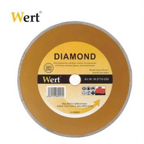 Wert 2710-230 Seramik-Fayans Elmas Testere (230mm)