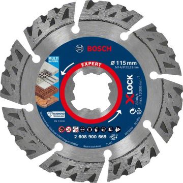 Bosch X-Lock Elmas Kesme Diski Expert BFUniversa 115 mm - 2608900669