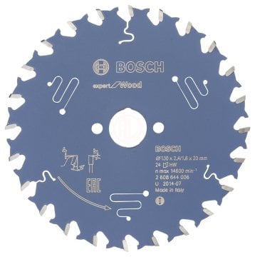 Bosch Daire Testere Bıçağı Expert For Wood 130x20 mm 24 Diş - 2608644006