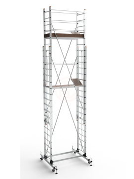 Saraylı Alüminyum İskele Merdiven 2x19 Basamaklı 2x5,0 Mt 1034 Cm