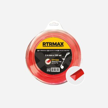 Rtrmax RTY233 Tırpan Misinası Kırmızı Üçgen 3.3Mm x 55M