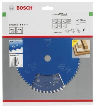 Bosch Daire Testere Bıçağı Expert For Wood 160x20 mm 48 Diş (2,2/1,6 mm) - 2608644018