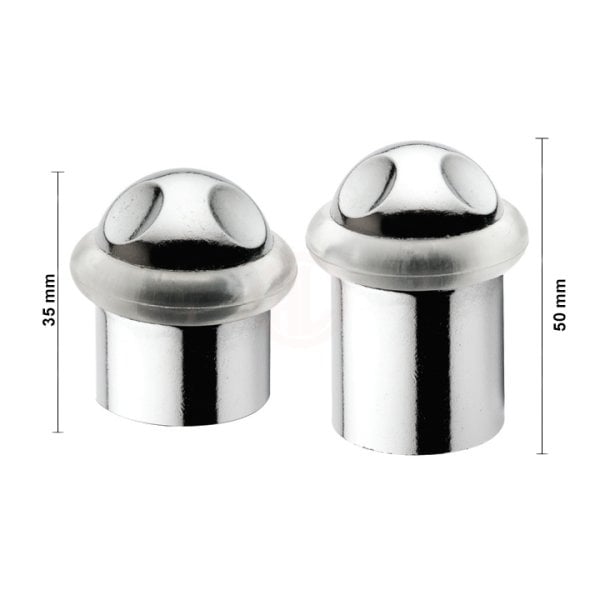 Ayder Contalı Kapı Tomponu 35 mm Krom - E 2601-1