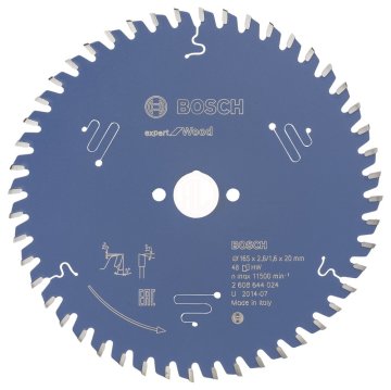 Bosch Daire Testere Bıçağı Expert For Wood 165x20 mm 48 Diş - 2608644024