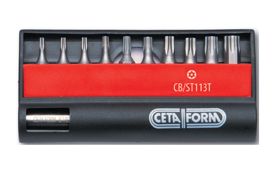 Ceta Form 11 Parça Delikli Torx Bits Uç Takımı 1/4 İnç Bits Tutucu İle