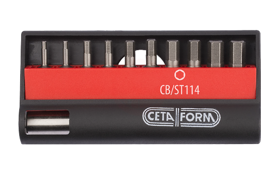 Ceta Form 11 Parça Allen Bits Uç Takımı 1/4 İnç Bits Tutucu İle