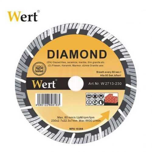 Wert 2713-125 Süper Turbo Elmas Testere (125mm)