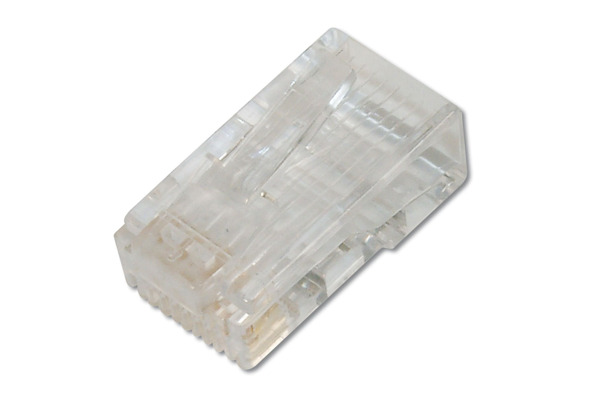Assmann Yuvarlak Kablo Tipi İçin Cat 6 Modüler Konnektör, Zırhsız/Ekransız, Kılavuz (Guide Plate) Dahil