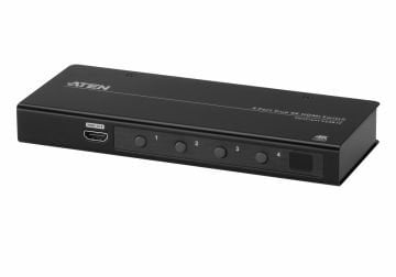 Aten 4-Port True 4K (4K X 2K) Hdmı Switch, Uzaktan Kumanda Ürünle Birlikte Gelmektedir