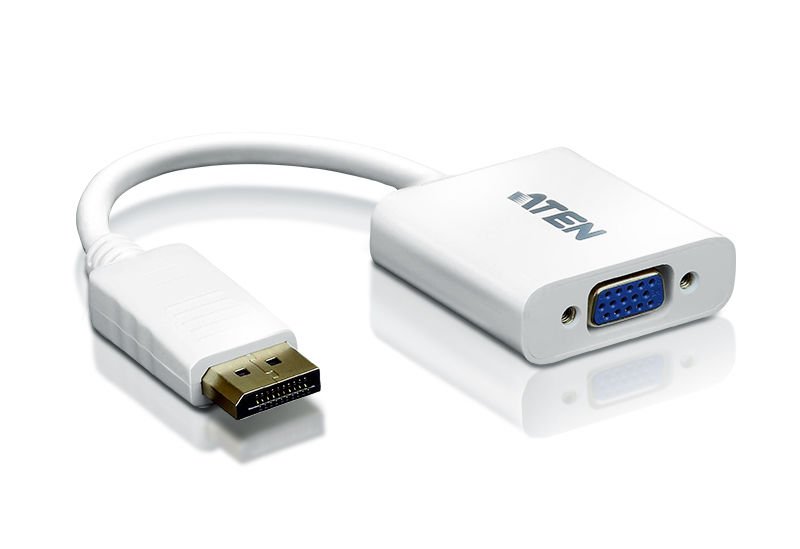 Aten Displayport (Dp) Vga Adaptörü, Dp Erkek - 1 X Hdb-15 Dişi (Mavi Renk), 1920X 1200