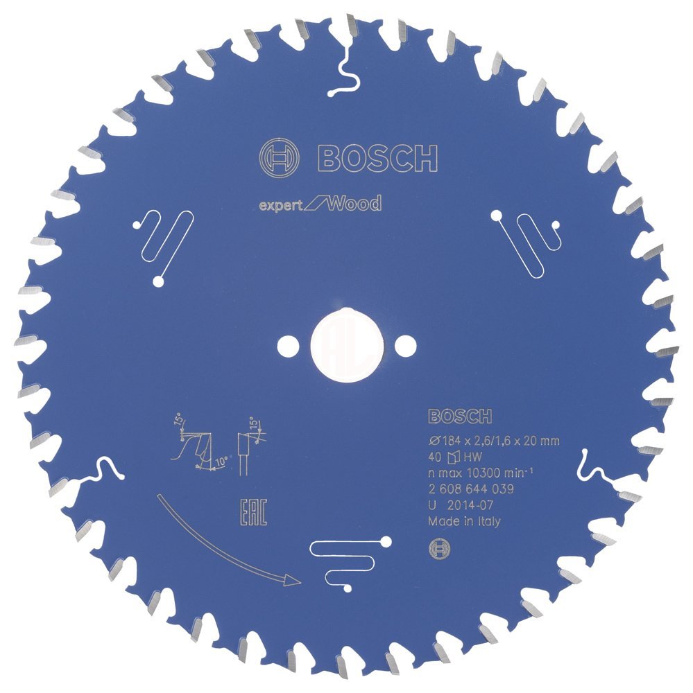Bosch Daire Testere Bıçağı Expert For Wood 184x20 mm 40 Diş - 2608644039
