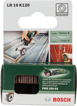Bosch PRR 250 ES RULO ZIMPARA 10 MM 120 KUM - 1600A0014Z