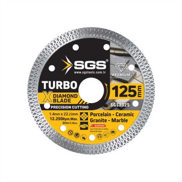 SGS 2325 Turbo Elmas Hassas Kesici (125X1,4 Mm)