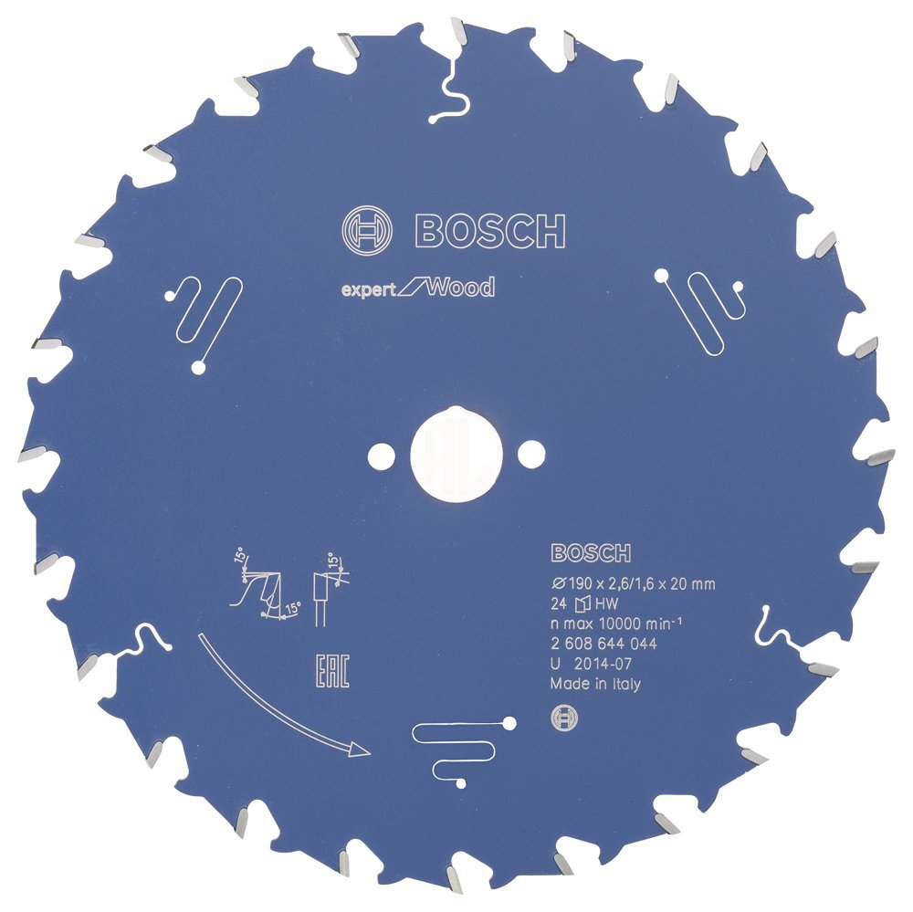 Bosch Daire Testere Bıçağı Expert For Wood 190x20 mm 24 Diş - 2608644044