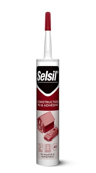 Selsil Poliüretan PU Mastik 40 SHA 280 ml Beyaz