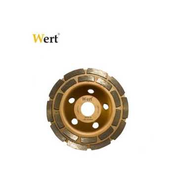 Wert 2740-125 Elmas Taşlama Diski, Çift Sıra, 125mm