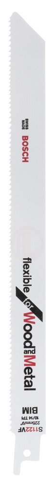 Bosch Panter Testere Bıçağı Flexible For Wood And Metal S 1122 VF 225 mm (5 Adet) - 2608654981