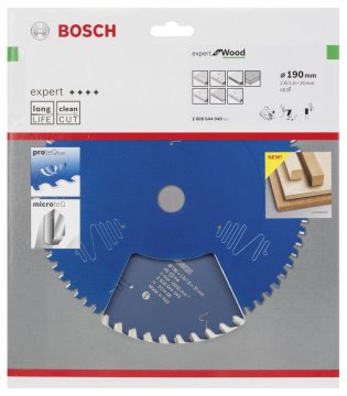 Bosch Daire Testere Bıçağı Expert For Wood 190x30 mm 48 Diş (2,6/1,6 mm) - 2608644049