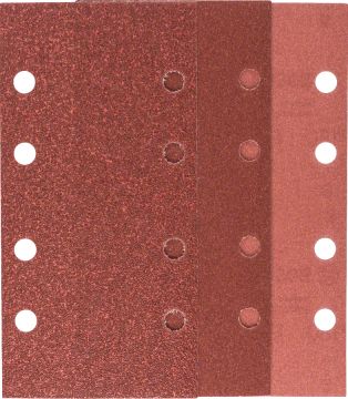 Bosch Titreşimli Zımpara Kağıdı 8 Delik 93x185 mm Set (10 Parça) - 2609256A86