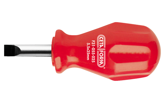 Ceta Form Torex Topaç Düz Uçlu Tornavida 5.5 X 25 Mm