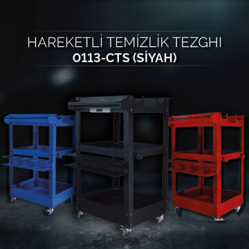 Brio Hareketli Temizlik Tezgahı Siyah
