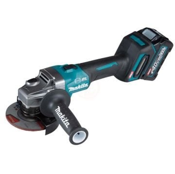 Makita Akülü Avuç Taşlama Makinesi GA004GM201 (2 x 4,0 Ah Akü) (40V) (115 mm)