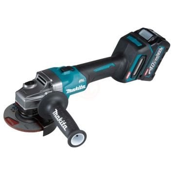 Makita Akülü Avuç Taşlama Makinesi GA007GM201 (2 x 4,0 Ah Akü) (40V) (115 mm)