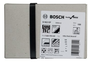 Bosch Panter Testere Bıçağı Flexible For Metal S 922 EF 150 mm (100 Adet) - 2608656028