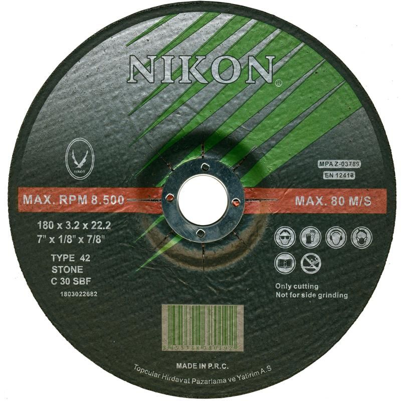 Nikon Beton Flex Kesme Taşı 300X3.0X25.4 Mm - NIK38031