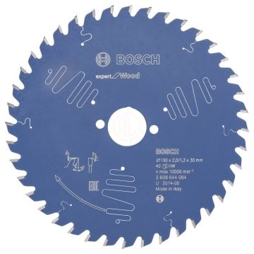 Bosch Daire Testere Bıçağı Expert For Wood 190x30 mm 40 Diş (2,0/1,3 mm) - 2608644084