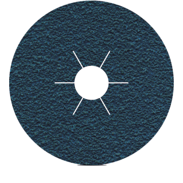 Karbosan Zirkonyum Fiber Disk ZWR11 Düz 125 mm 80 Kum - KAR921750