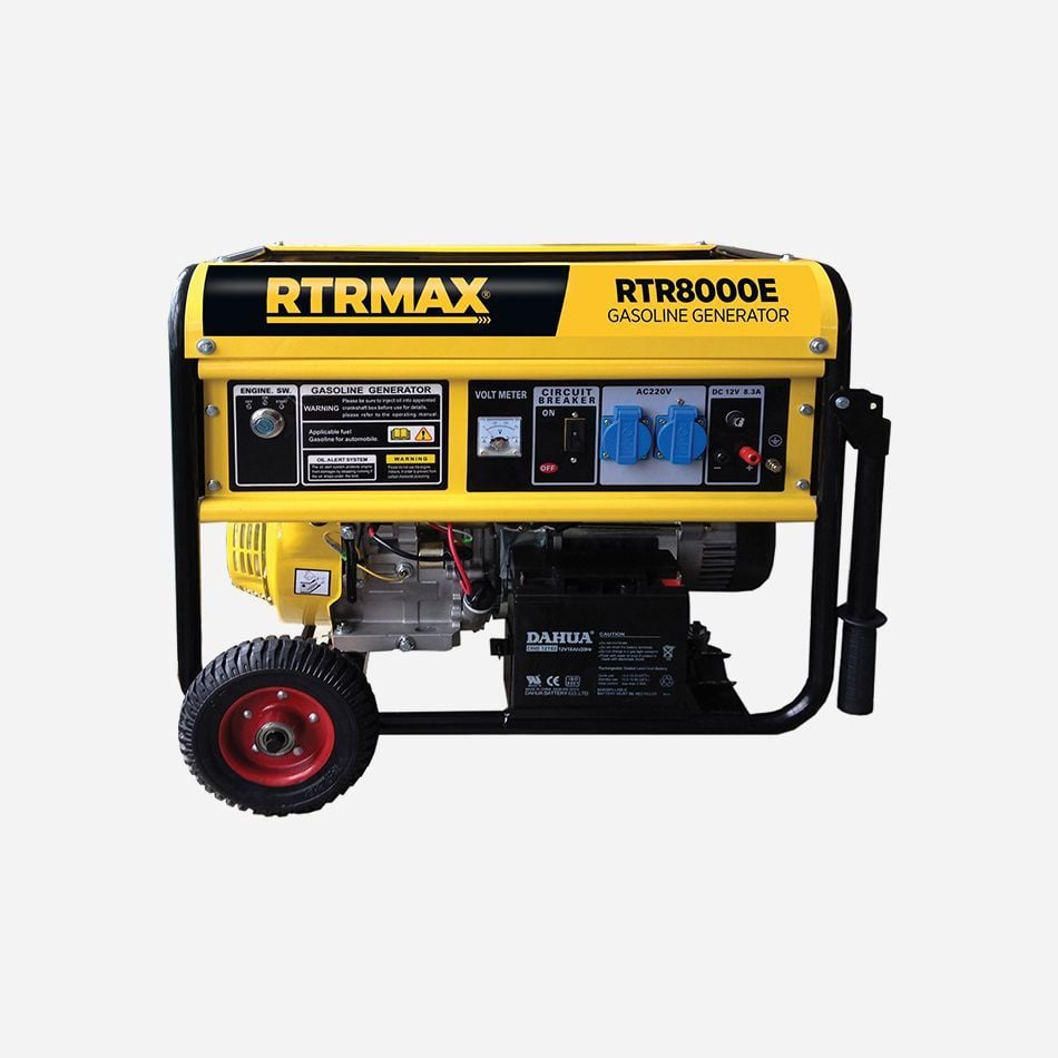 Rtrmax RTR8000E Benzinli Jeneratör 8.1/7.5 Kva Marşlı