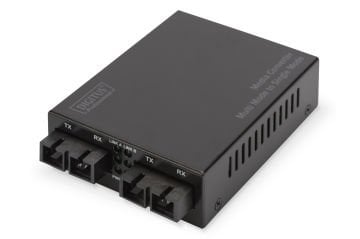 Assmann Digitus Gigabit Multimode/Singlemode Media Converter Sc/Sc, Dalgaboyu 850Nm, 1310Nm, Maksimum Mesafe 20Km
