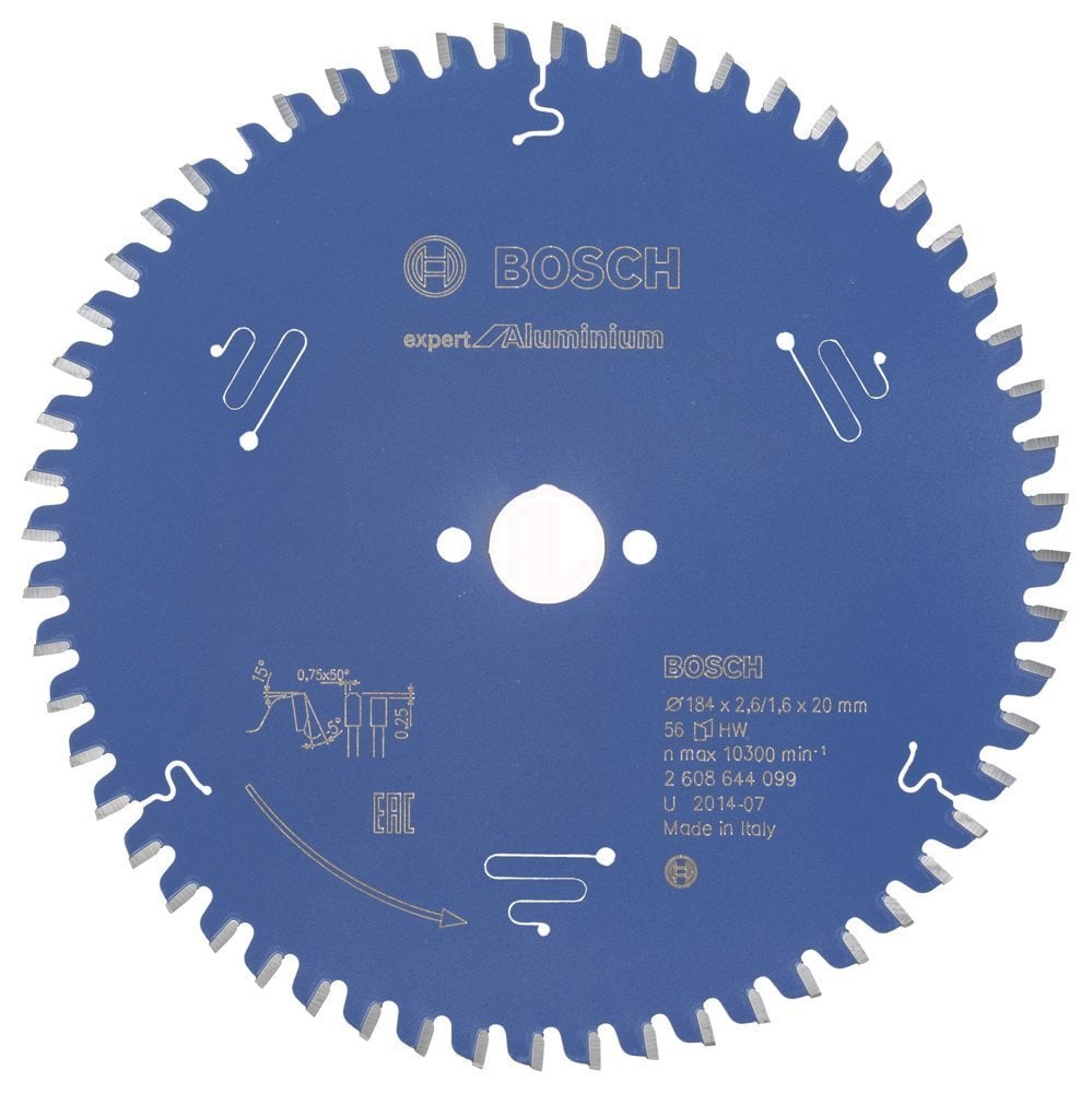 Bosch Daire Testere Bıçağı Expert For Aluminium 184x20 mm 56 Diş - 2608644099