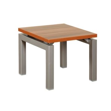 Aras Sehpa 50x50 Cm Teak (Ayak RAL7016 Antrasit Texture)