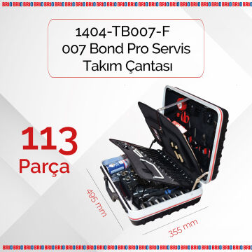 Brio Takım Çantası 007 Bond Pro Servis 113 Parça