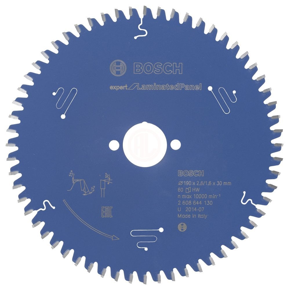 Bosch Daire Testere Bıçağı Expert For LaminatedPanel 190x30 mm 60 Diş - 2608644130