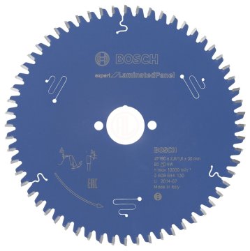 Bosch Daire Testere Bıçağı Expert For LaminatedPanel 190x30 mm 60 Diş - 2608644130