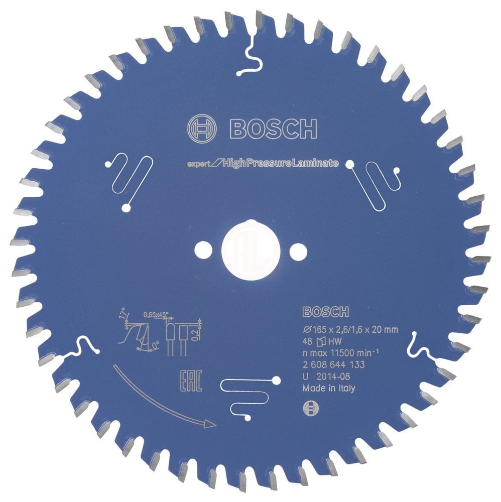 Bosch Daire Testere Bıçağı Expert For HighPressureLaminate 165x20 mm 48 Diş - 2608644133