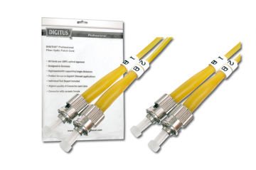 Assmann Digitus St-St Fiber Optik Patch Kablo, 5 Mt, Singlemode, Duplex, 09/125