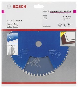 Bosch Daire Testere Bıçağı Expert For HighPressureLaminate 190x30 mm 56 Diş - 2608644135